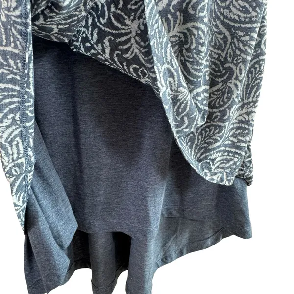 Mod-o-doc Blue Keyhole Back Lightweight High Low Hem Pullover Tank Dress Size L‎ - Image 5