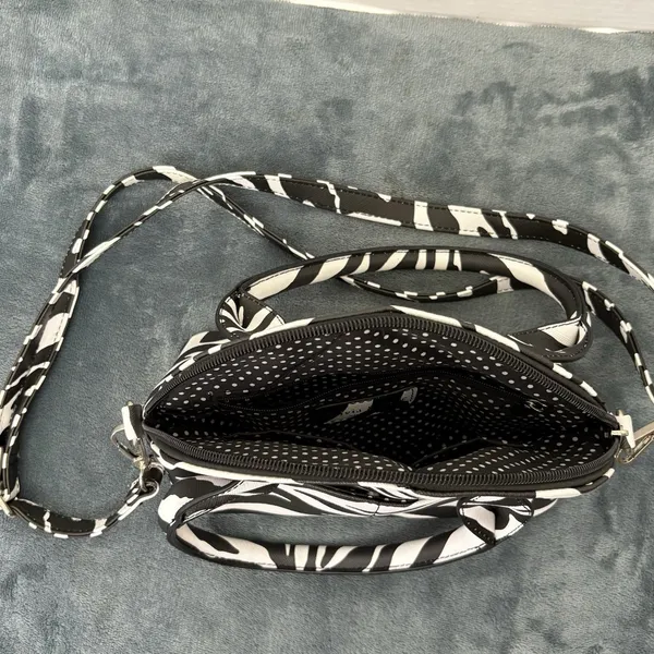 Olivia & Kate Zebra Striped Dumpling Bag - Image 2