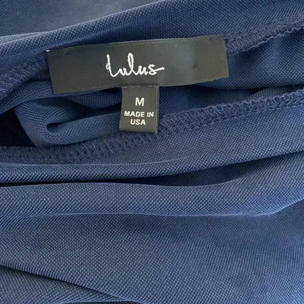 Lulus Like Minded Slate Blue Bodycon Dress Size M Classic Glam - Image 10