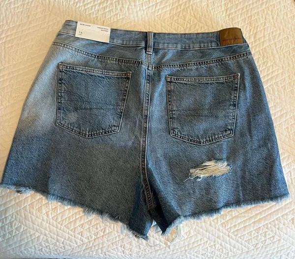 American Eagle Comfort Stretch Waistband Mom Denim Shorts - Image 2