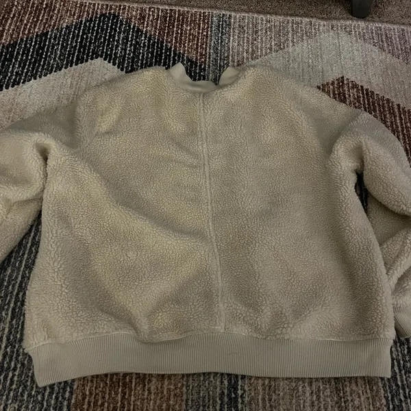 Old Navy Tan Teddy Jacket - Image 3