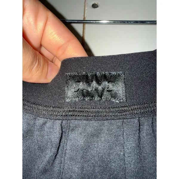 Skims Relaxed Fit Mens Straight Leg Stretch Lounge Pants Sz S Black Jersey - Image 3