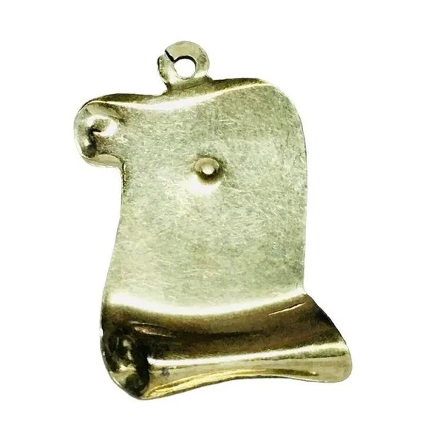 Gold Filled Jesus Christ Scroll Charm Pendant - Image 2