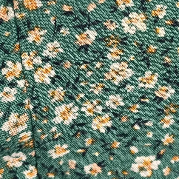 American‎ Eagle Green Floral Romper Smocked Back Tie Waist Short Sleeve Medium - Image 4