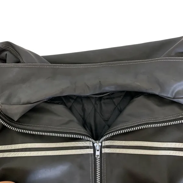Lounge Lizard Jacket Medium Black Gray Moto Biker‎ Streetwear Edgy - Image 6