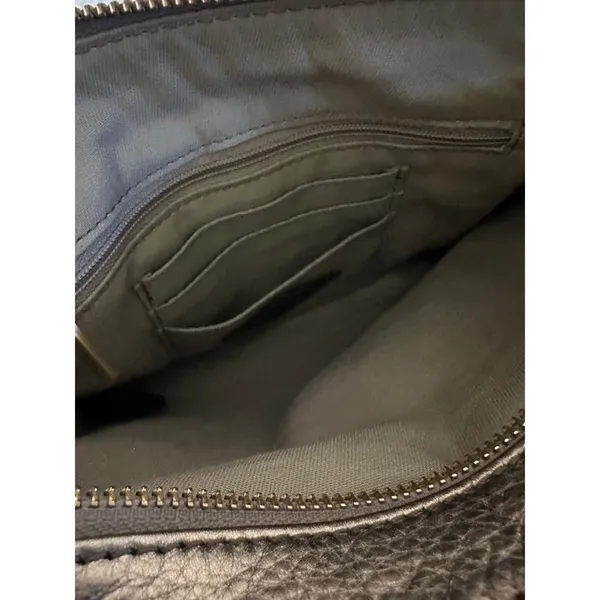 Fossil Piper Toaster‎ leather crossbody bag in a metallic taupe/bronze - Image 12