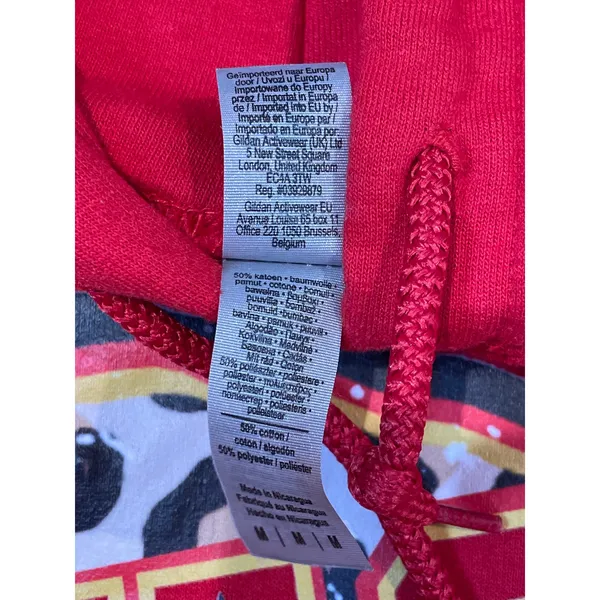 Gildan Hoodie Size M Red NFL Chiefs Logo Cotton Kangaroo Pocket - Image 6