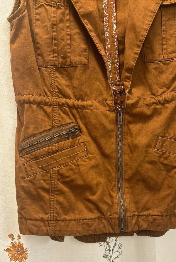Anthropologie Hei Hei Copper Sleeveless Vest - Image 4