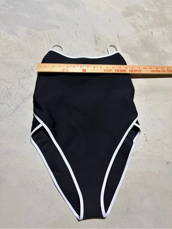 Victoria’s secret NWT archives Black One-Piece Swim Suit cheeky large MSRP$80 - Image 4