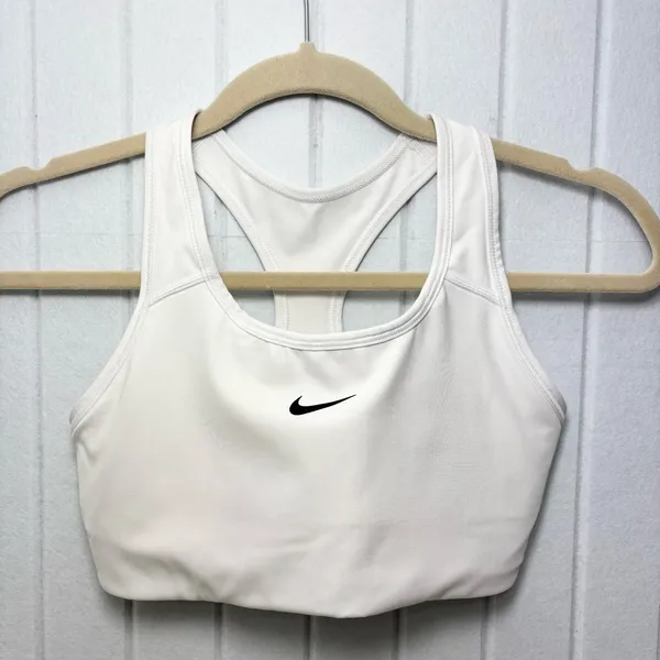 Nike Women's‎ Classic White Sports Bra Size S - Image 4