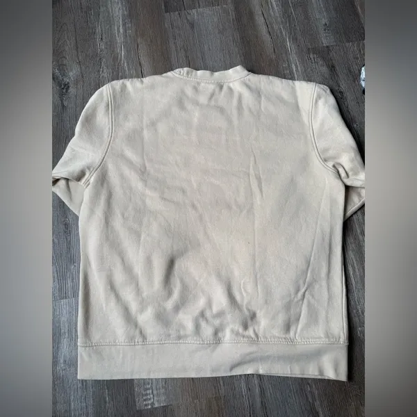 Hanes VTG Penn State Nittany Lions Sweatshirt Crewneck Embroidered Beige White Size L - Image 10