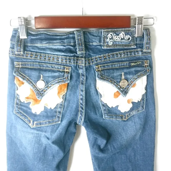 Miss Me 27x33 Boot JP42g2K-2 Cowhide Pocket Jeans - Image 3