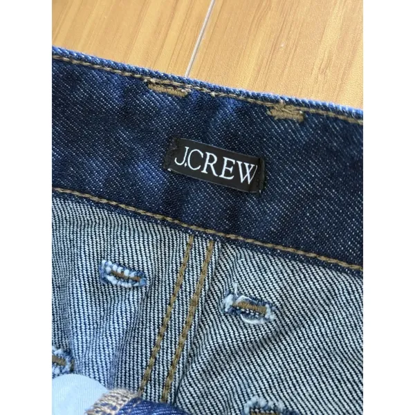J. Crew Pleated Trouser Jeans Womens 27 Rinse Wash Wide Leg Denim *Sample - Image 6