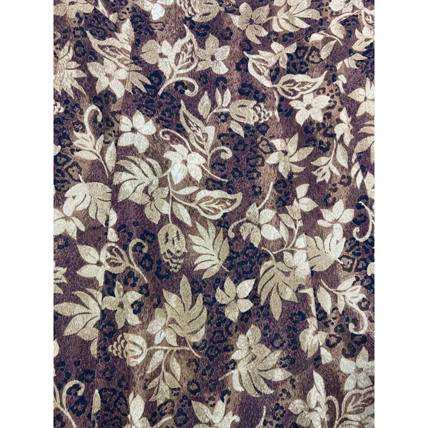 Brown Floral Leopard Midi Skirt 18 Boho Y2K Earth Tone A Line Cottagecore - Image 4