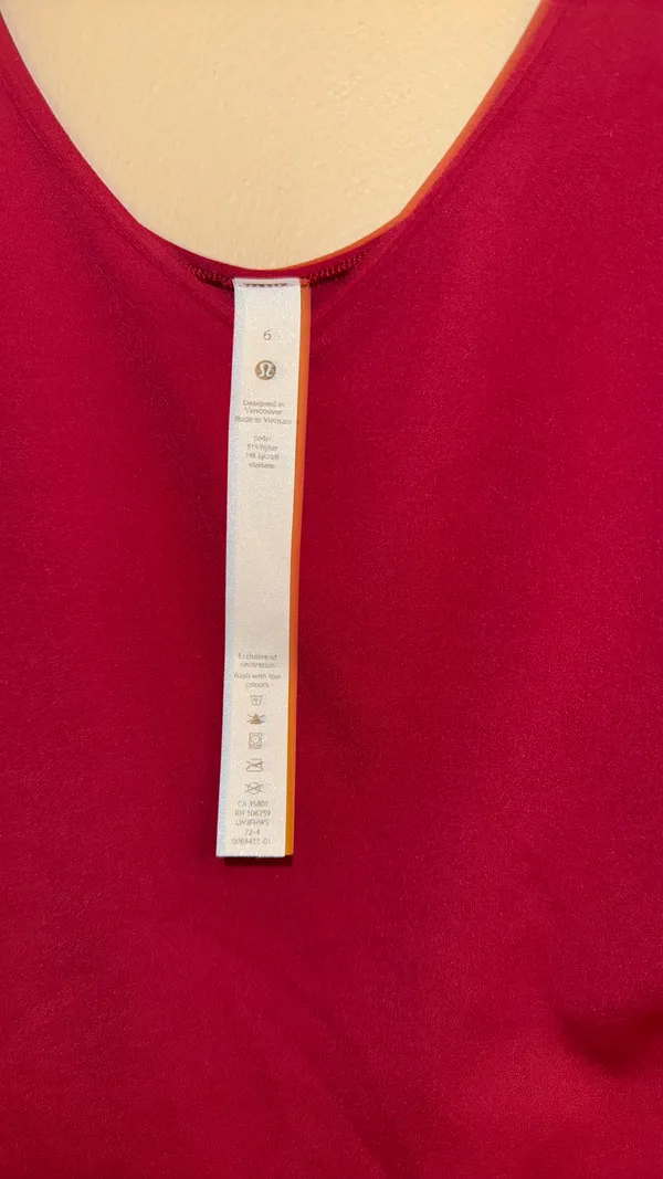 Lululemon Align Long Sleeve Top Red - Image 2