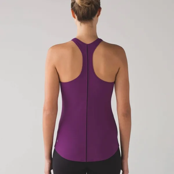Lululemon Simply Bare Tank in Aurora / Black Nulu Racerback Top Yoga Athletic - Image 2