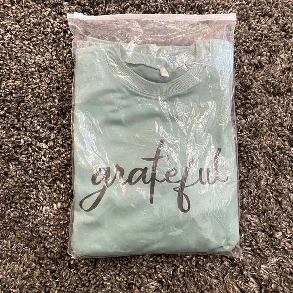 Grateful Women Sweatshirt in Mint, Size S​​​​​​​ - Image 2