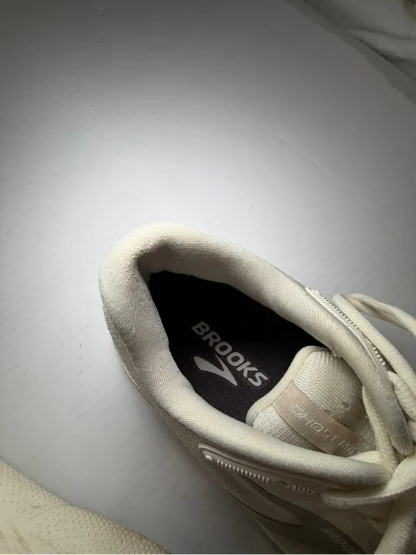 Brooks Ghost max cushion neutral Women's Running Sneakers in Cream/Off-White 8.5 - Image 9