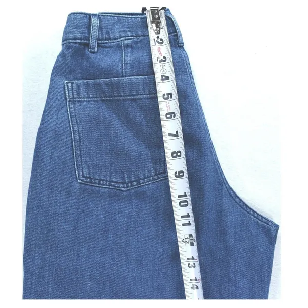 Aritzia Wilfred Free Pleated Barrel Leg Jeans Organic Cotton Medium Wash Blue 4 - Image 6