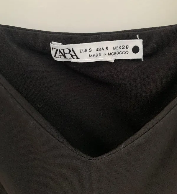 ZARA black cut out tank top - Image 3