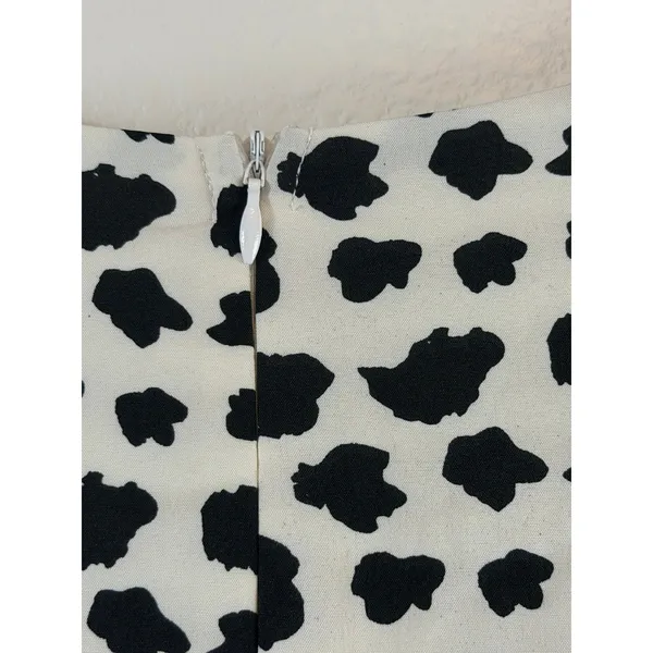 Giffniseti Maxi Dress Sz‎ 1XL Dalmatian Print High-Low Cutout Ruffle Boho - Image 8
