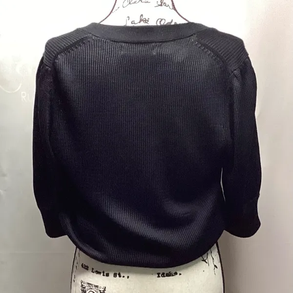 Michael Michael Kors short waist snap front cardigan Black Size Medium - Image 3
