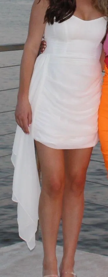 12th Tribe White Strapless Dress - Image 6