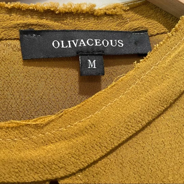 Olivaceous Tie Back Blouse Top - Image 9