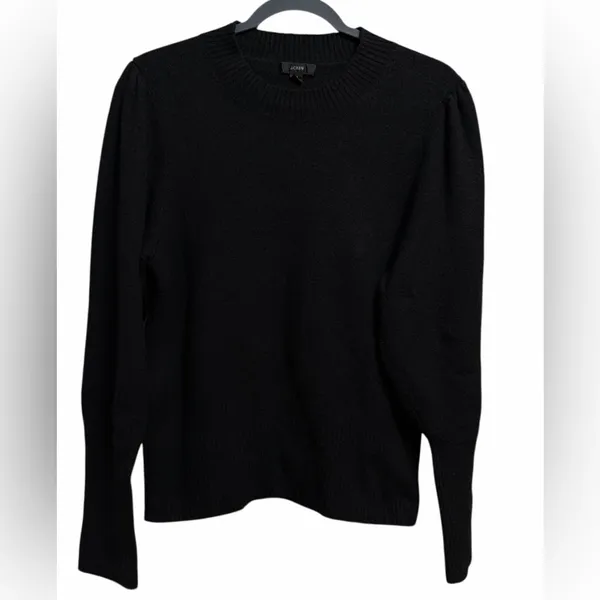 J. Crew Black Wool Blend Knit Sweater - Image 3