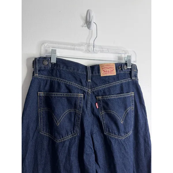 NEW Levi's Cinch Baggy Jean High Rise Dark Wash 30 X 31 Normcore 90s Minimalist - Image 7