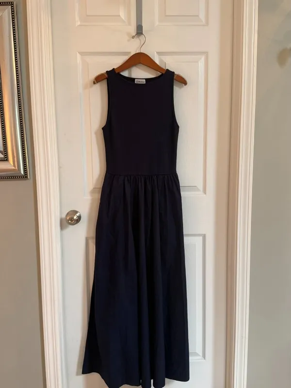 The Drop Navy Blue Tank Maxi Dress Extra Small - Image 2