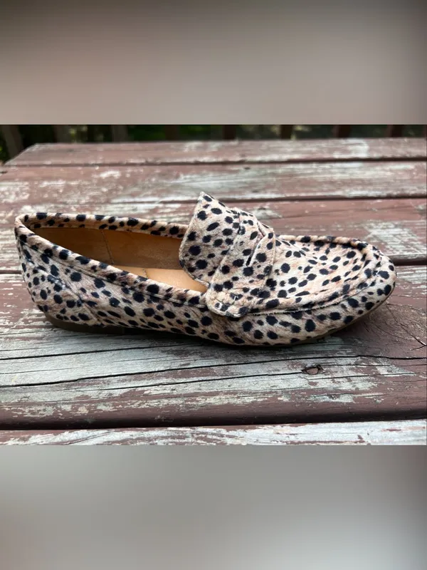 Born Women’s Cheetah Animal Print Slip On Loafers/Shoes, Casual Maximalist|Sz:7M - Image 3
