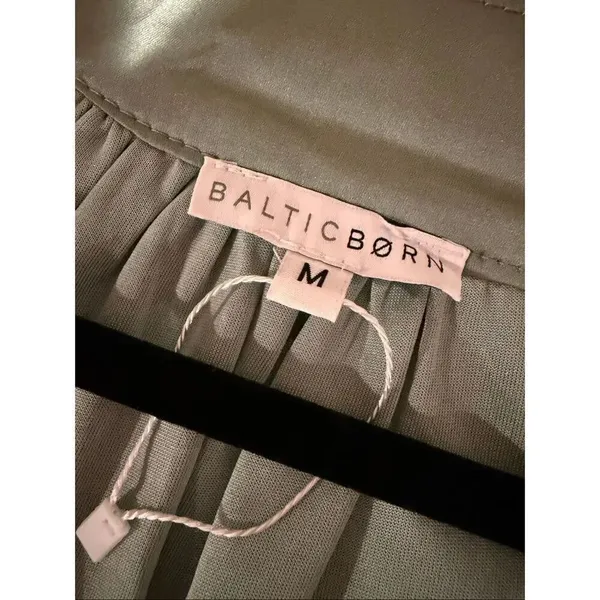 Baltic Born Roma Satin Maxi Dress in Eucalpytus Green Medium - Image 9