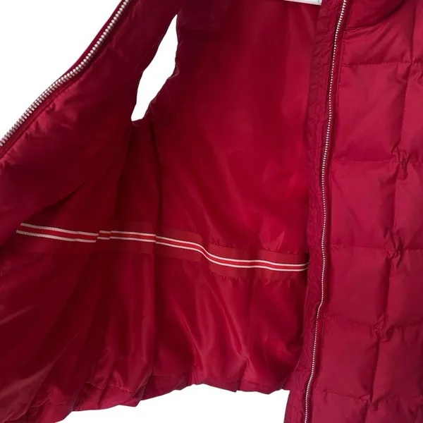 GAP Red Down Puffer Vest‎ Women's Size Medium VINTAGE Y2K - Image 6