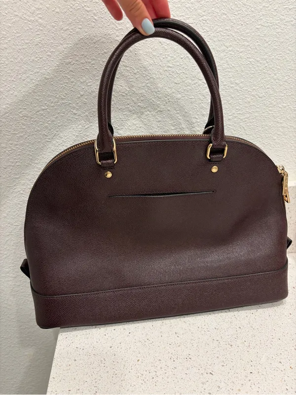Coach F 57524 Crossgain Leather Satchel Blush Handbag Brown Leather EUC - Image 5