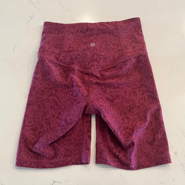 Athleta Elation Printed 7" Shorts Workout‎ Biker Shorts Size XS - Image 2