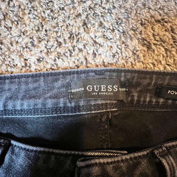 Guess Los Angeles Power Stretch‎ Skinny Jeans Womens 28 Faded Black WB4AB2D3VP0 - Image 2