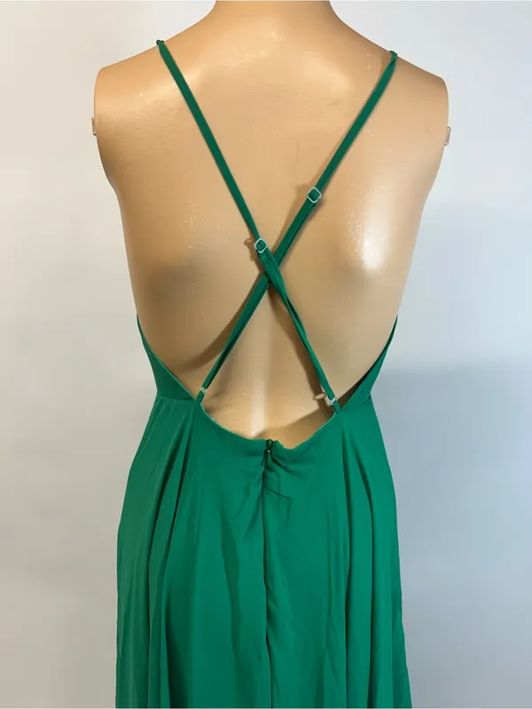 Lulu's Emerald Green Halter Maxi Dress - Image 9