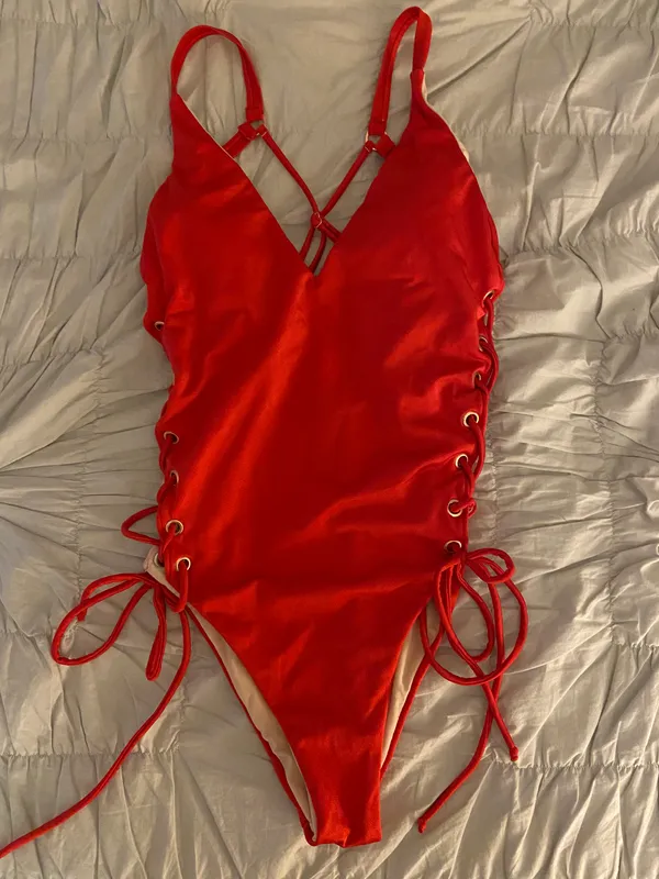 PacSun Red One Piece - Image 3