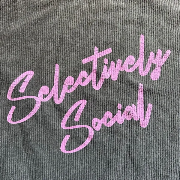 Lulusimon Studio Selectively Social Corded Oversized Boyfriend Sweatshirt L - Image 4