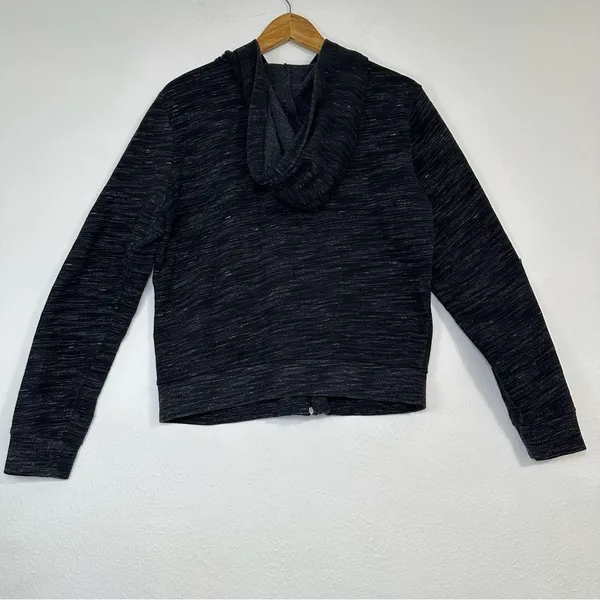 PINK Victoria's Secret Charcoal Hoodie with Logo - Image 3