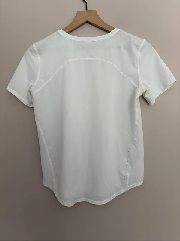 Lululemon High-Neck Running and Training T-Shirt White - Image 3