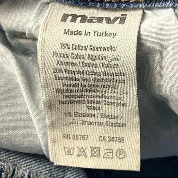 Mavi Barcelona High Rise Wide Leg Womens Size 31 Blue Denim Jean‎ *TINY FLAW - Image 3