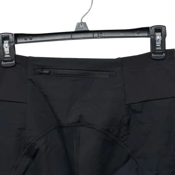 Athleta Peak Hybrid‎ Fleece Flare Pants Women's Size Small Black Zip Pockets - Image 3