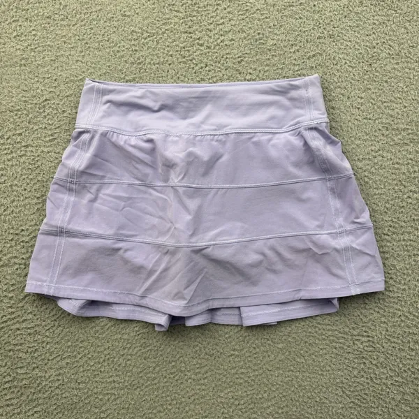 Lululemon Pace Rival Skirt Skort Lilac Smoke Athletic Tennis Women's 4 Tall - Image 2