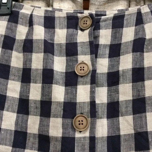 Button Down Plaid Skirt - Image 2