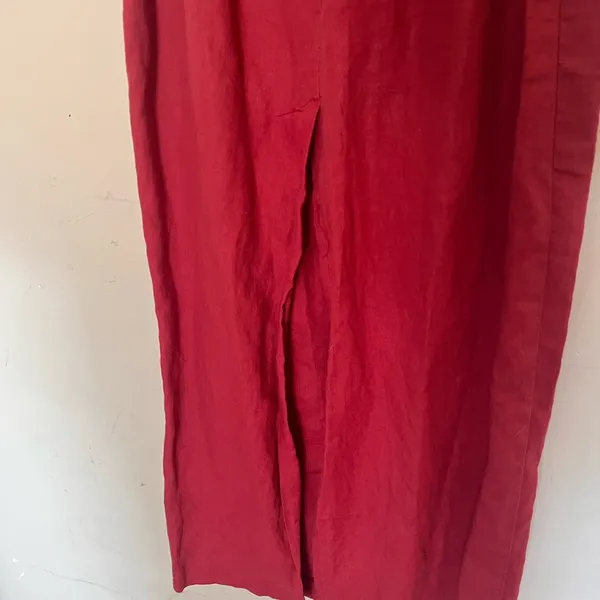 Vintage Rampage Red Sheath Maxi Dress with Spaghetti Straps - Image 4