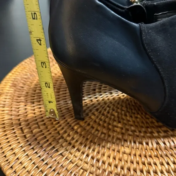 Dexflex Comfort Black Leather Shoes ankle boots heels 9W - Image 3