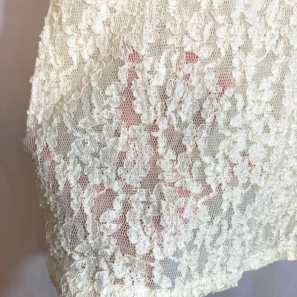 Vintage Victoria’s Secret Y2K Gold Label Ivory Soft Romantic Coquette Lace Top - Image 8
