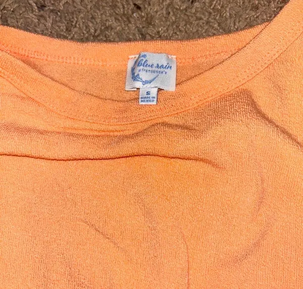 Blue Rain Orange Blouse - Image 2